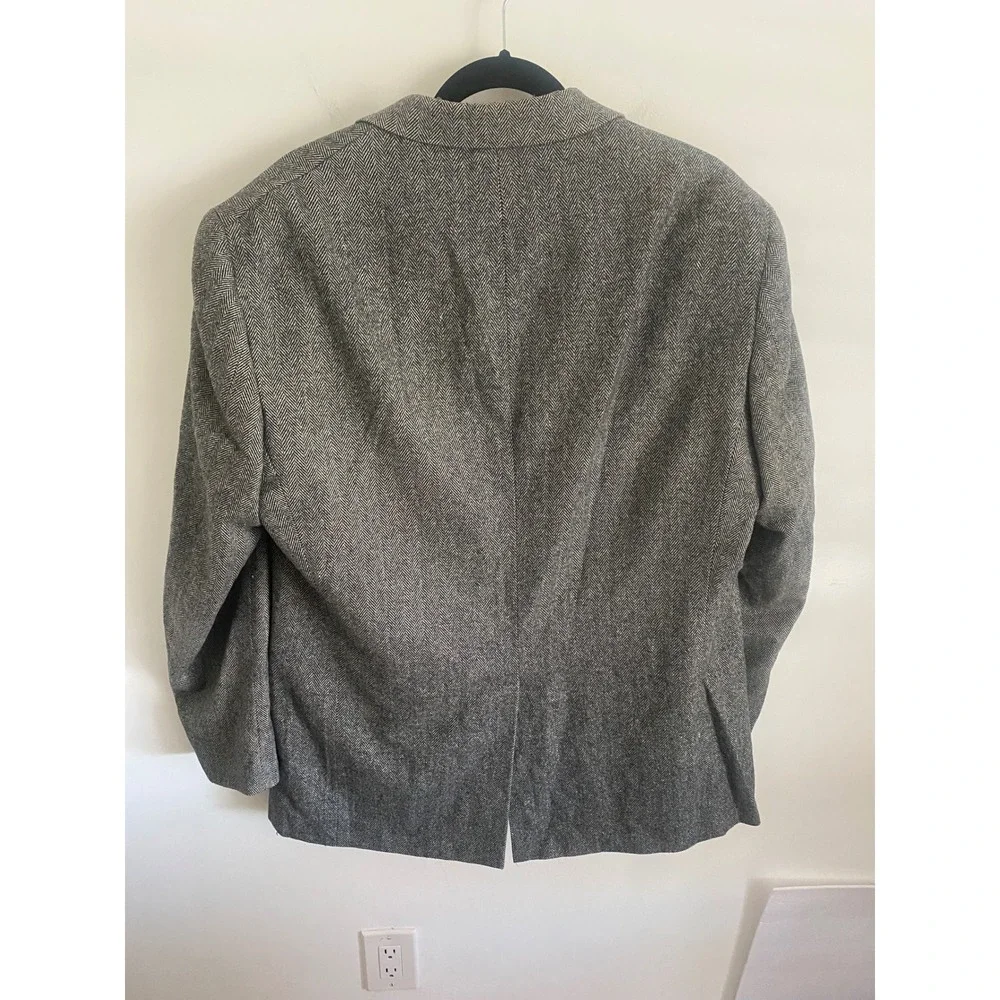 Gianfranco Ruffini Italy Mens L44 Camel‎ Hair Blend Herringbone Blazer Jacket